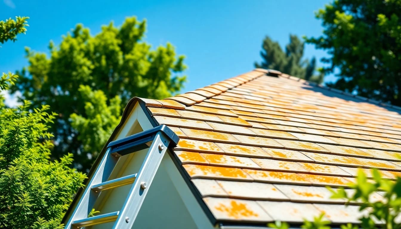 Roof Cleaning service showcasing a spotless roof enhanced by professional techniques, highlighting cleanliness.
