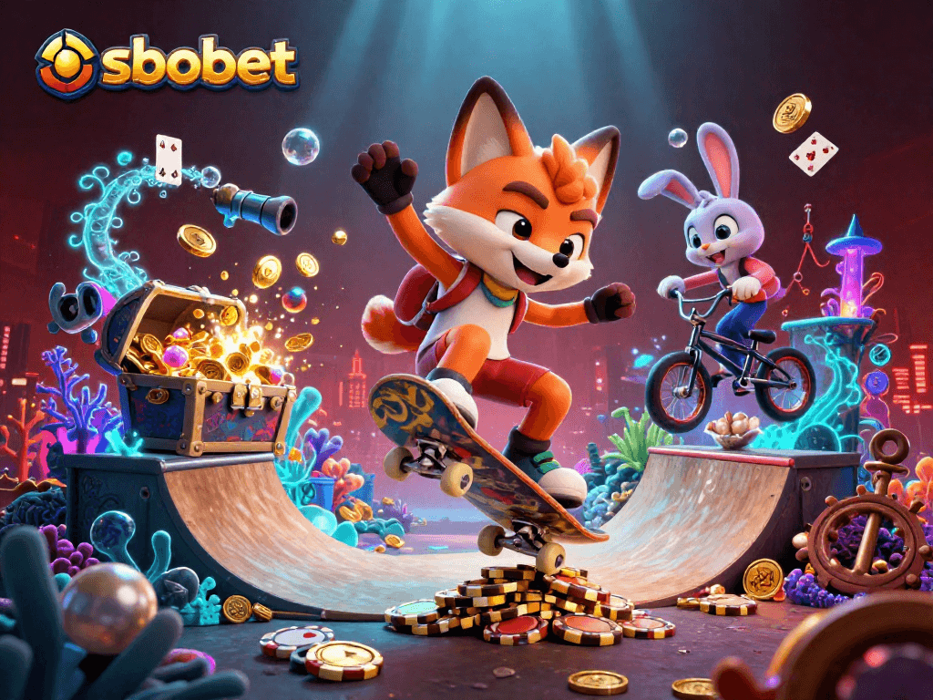 Engage with sbobet for thrilling sports betting excitement, highlighted by unique 3D illustrations.