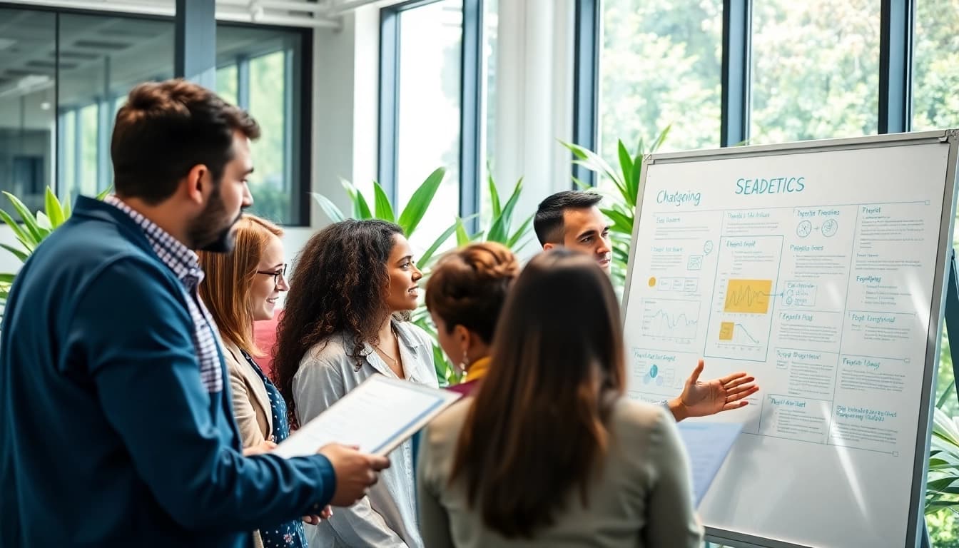 Engage with expert Product Launch Services amidst a vibrant team brainstorming session.