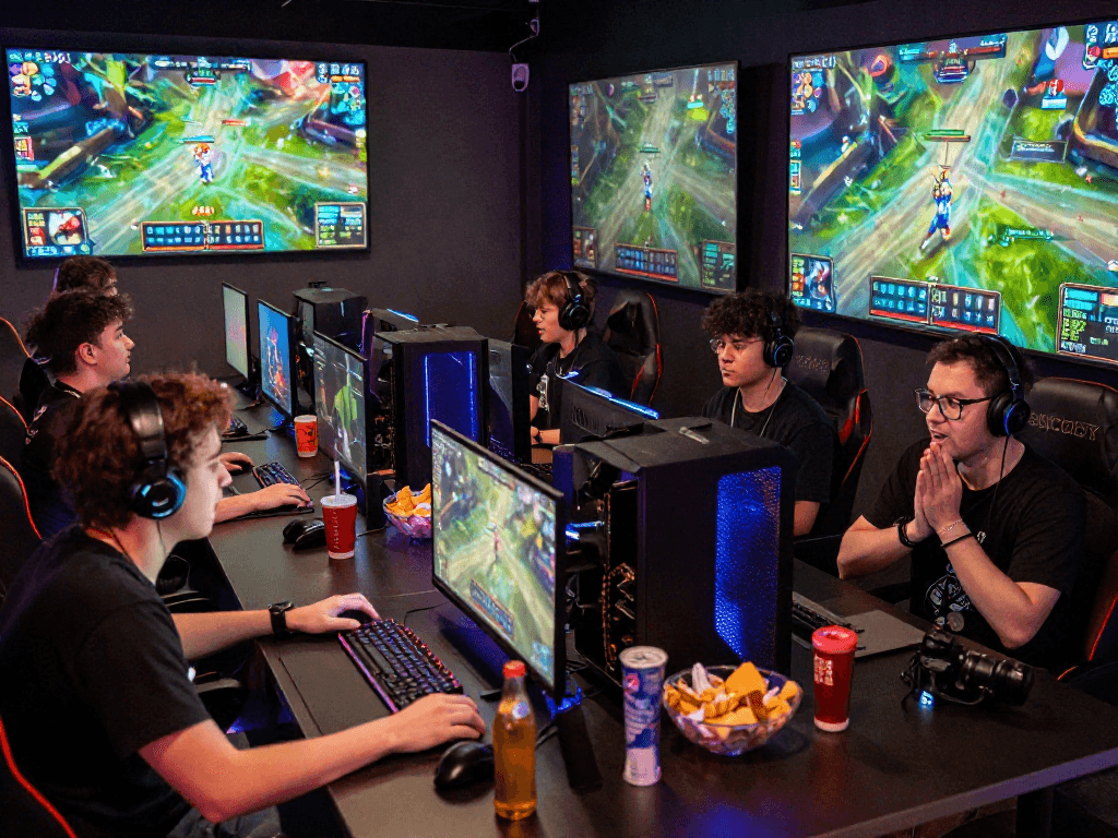 Engaging eSports betting environment featuring live game and excited players, 바로가기 to top betting strategies.