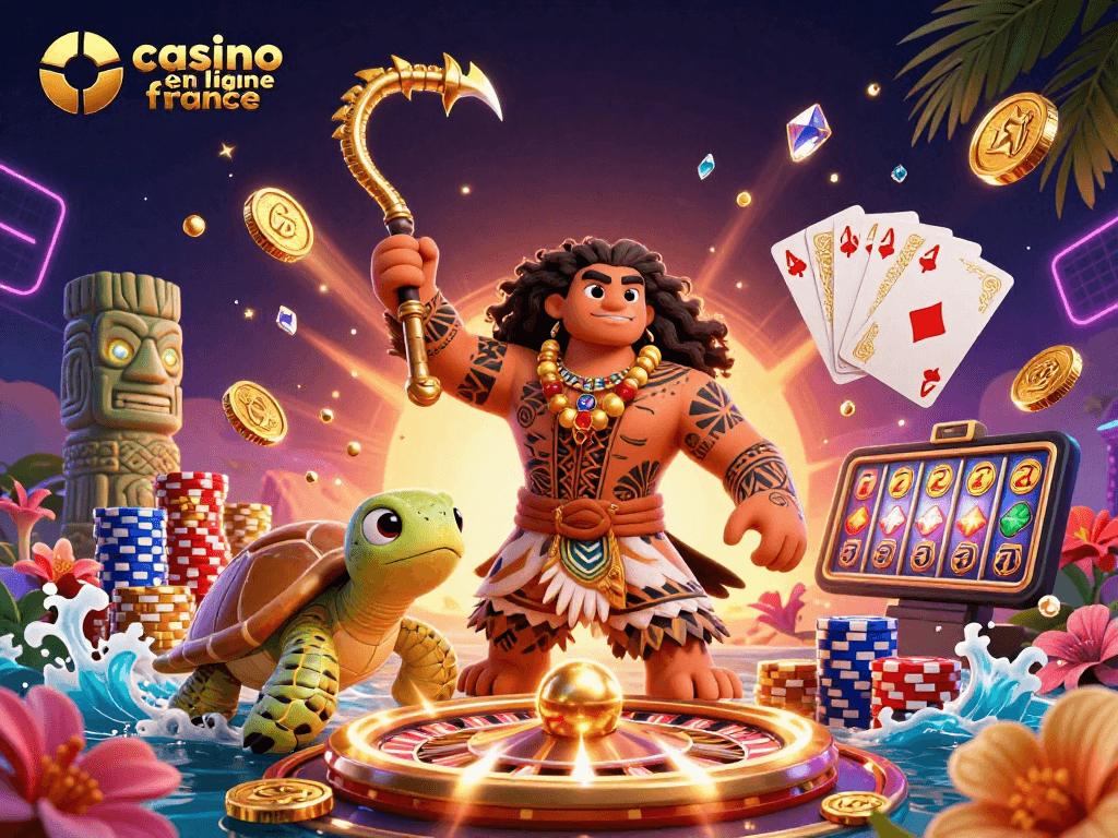 Illuminez votre expérience de jeu sur le casino en ligne France avec des personnages 3D, des pièces d'or et des jeux captivants.