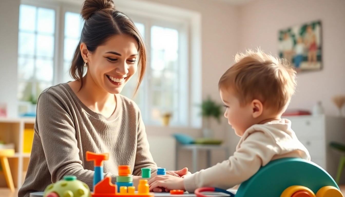 Child benefiting from ABA therapy in Brighton with a supportive therapist.