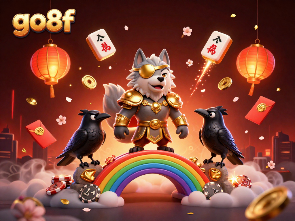 Experience thrilling gameplay at go8f with a vibrant 3D illustration showcasing exciting casino elements.
