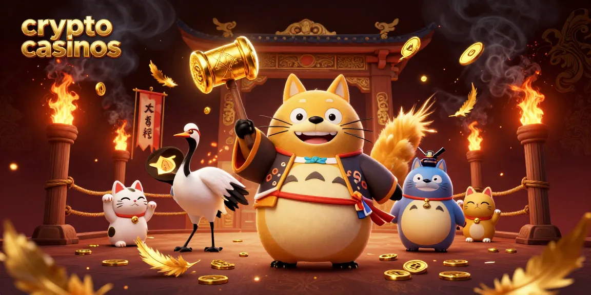 Vivez l'excitation des crypto casinos avec des personnages colorés et des effets de jeu dynamiques.