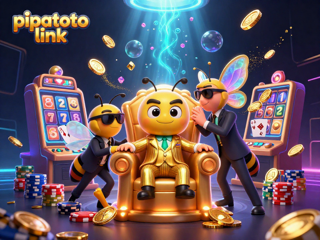 Pipatoto link brings excitement with colorful poker chips and a bumblebee mob boss in a glowing casino!