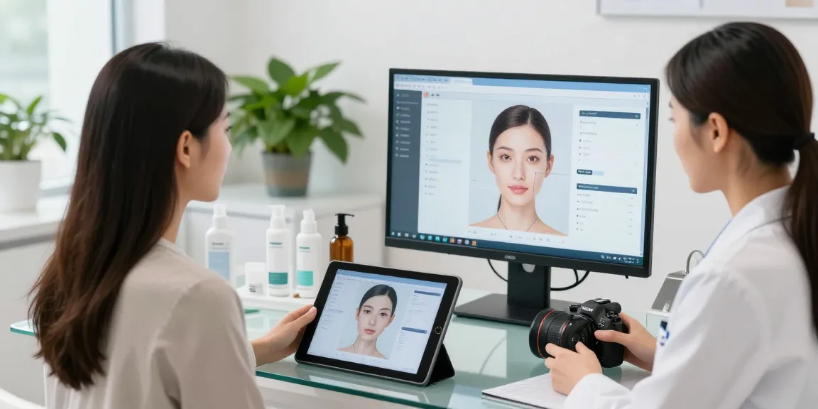 ClinicEvo better than QOVES in a professional beauty consultation with digital analysis tools.