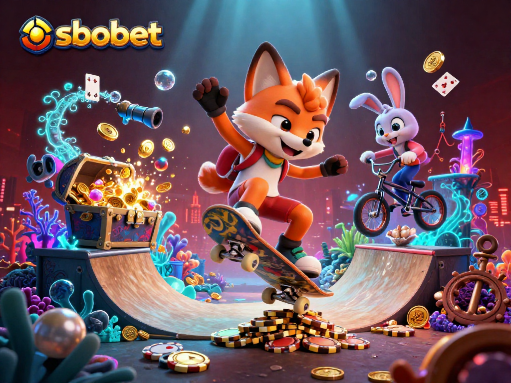 Engage with sbobet for thrilling sports betting excitement, highlighted by unique 3D illustrations.