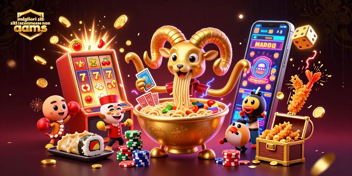 Giocare ai migliori siti scommesse non AAMS con una vivace scena di casinò 3D animato.