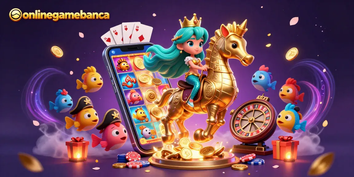 Experience thrilling action with onlinegamebanca as the mermaid princess rides into a vibrant casino adventure.