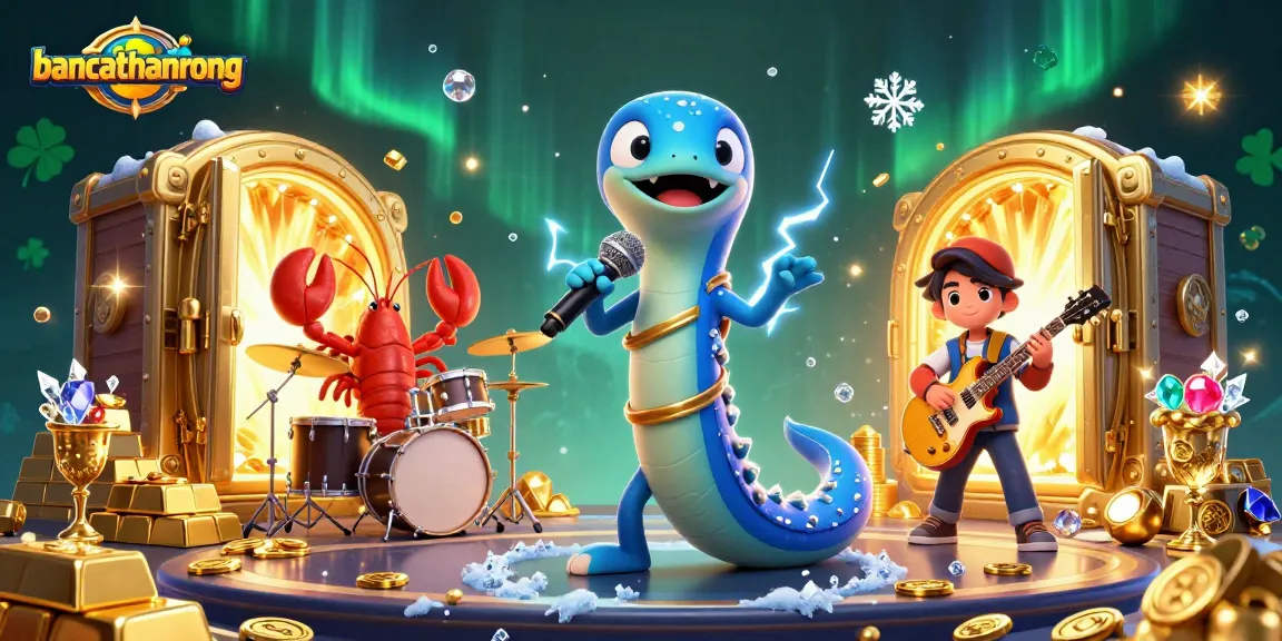 Experience the thrill of bancathanrong with an electric eel DJ mesmerizing players in an underwater casino scene.