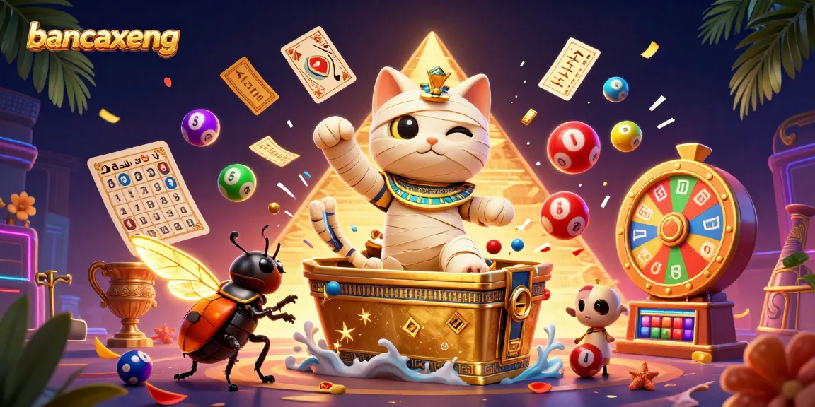 Engage in thrilling gameplay with bancaxeng, featuring a captivating Egyptian theme and vibrant casino elements.