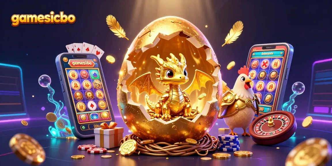 Experience thrilling gaming action with gamesicbo as the golden dragon reveals treasures on a vibrant casino scene.