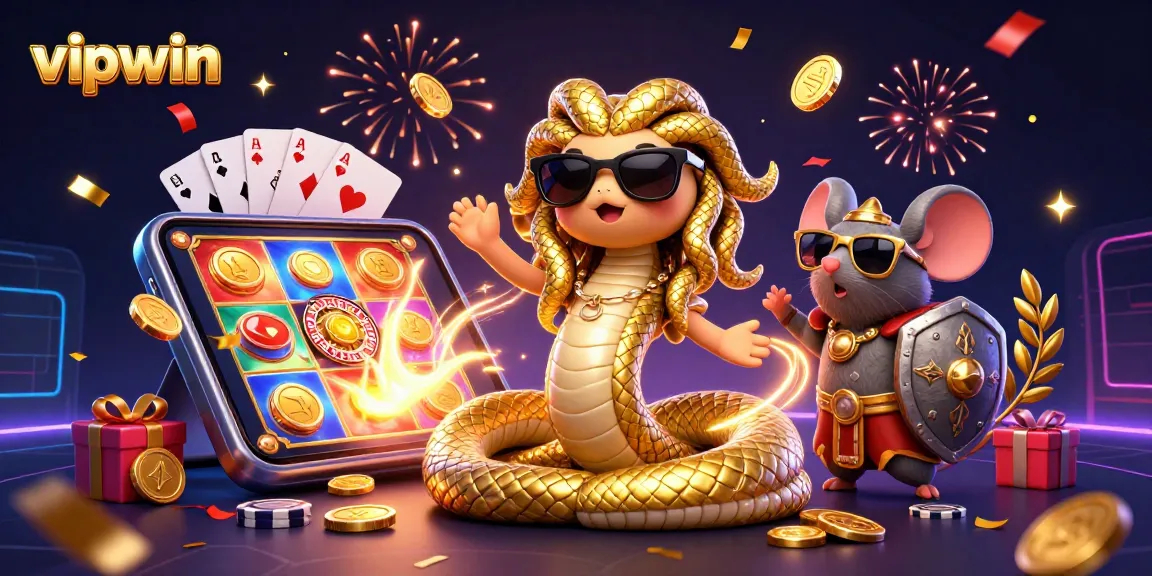 Experience thrilling gameplay at vipwin with Medusa and a warrior mouse among slot games and poker luck.