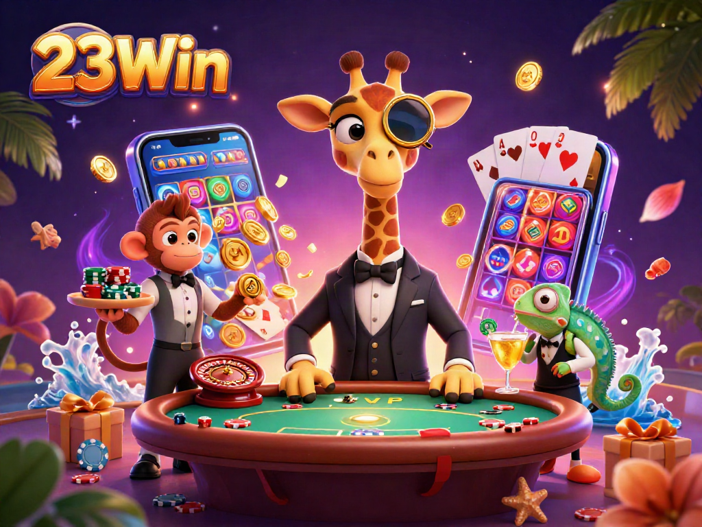 Experience thrilling gaming at 23Win with vibrant slots, poker, and exciting cocktails.