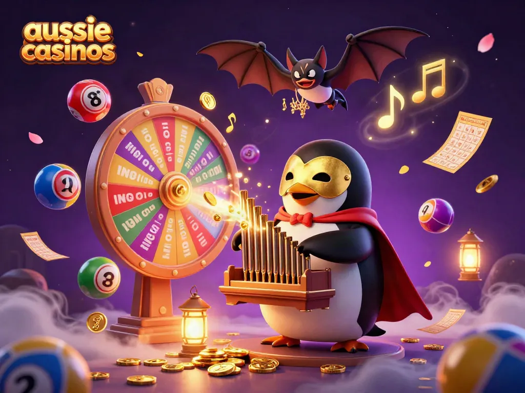 Experience thrilling gaming action with aussie casinos in a vibrant 3D casino scene featuring dynamic elements.
