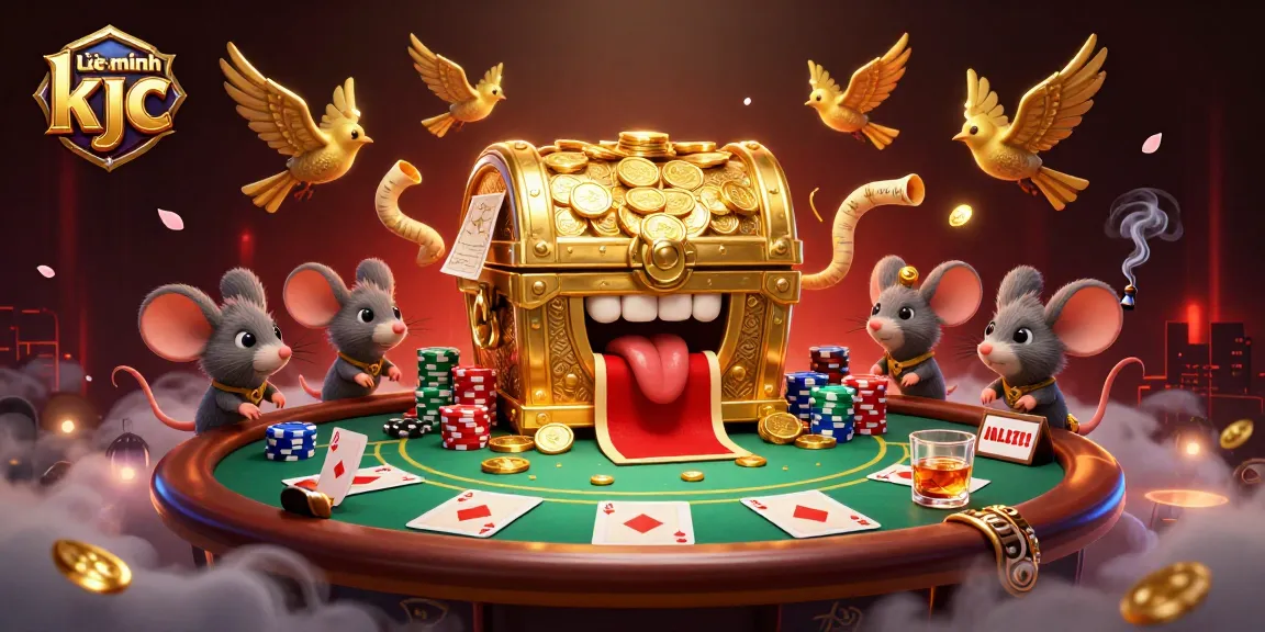 Play at Liên minh kjc for thrilling poker action with vibrant characters and gold-rich casino elements.