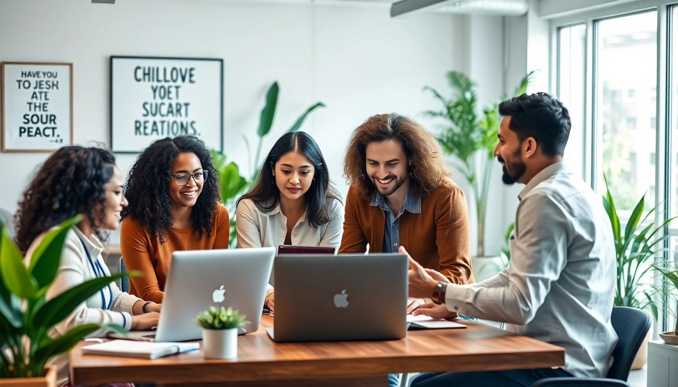 Enhance small business it support with a collaborative team in an engaging office setting.