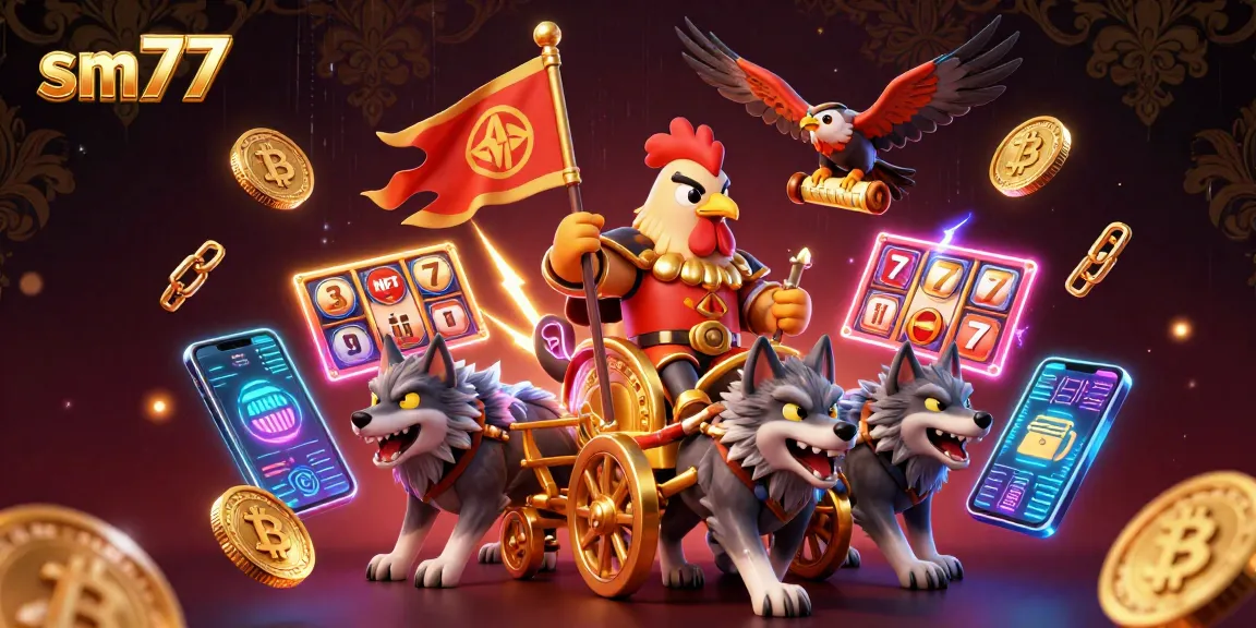 Enjoy dynamic gameplay at sm77 with a golden warlord in a vibrant 3D casino scene.