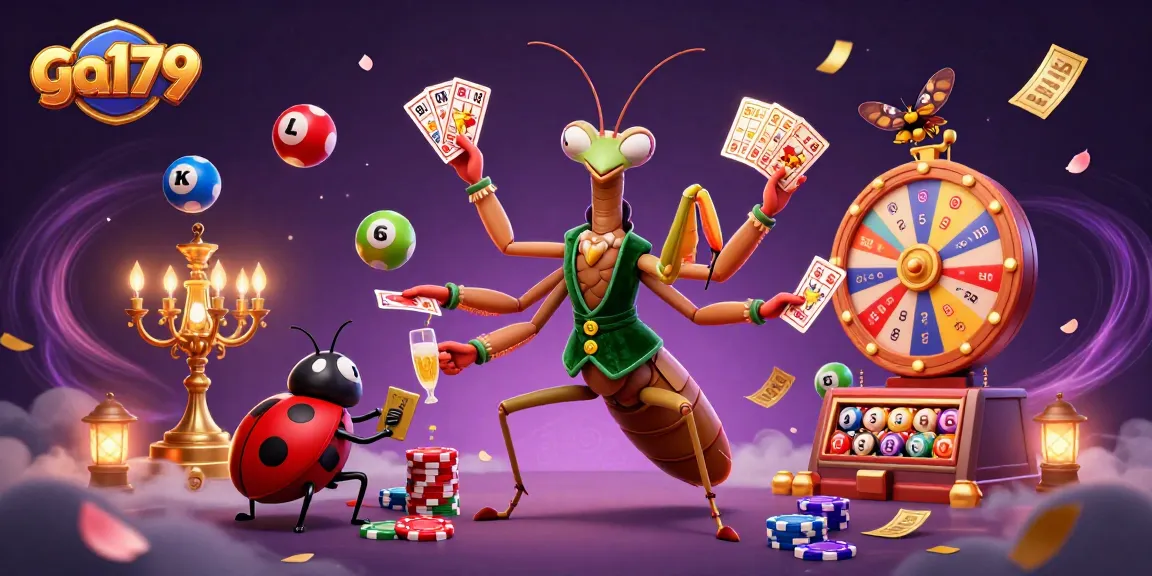 Engage with the ga179 lottery scene featuring vibrant characters and dynamic gaming elements.