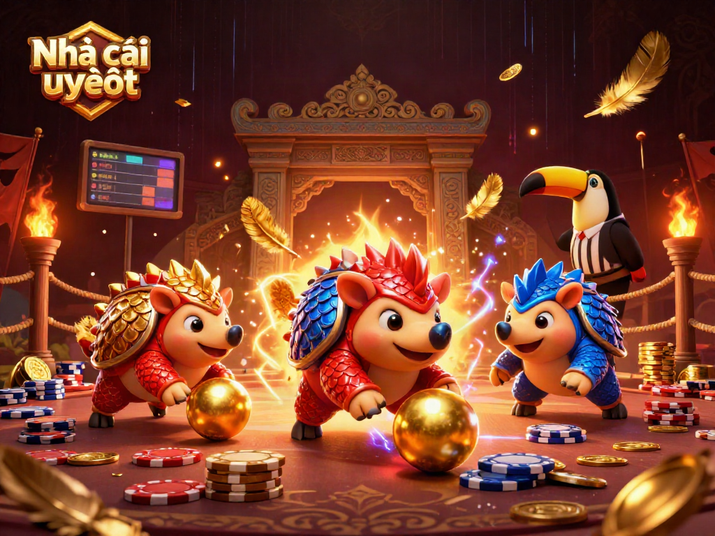 Experience thrilling action at Nhà cái uy tín with dynamic pangolins bowling through poker chips.