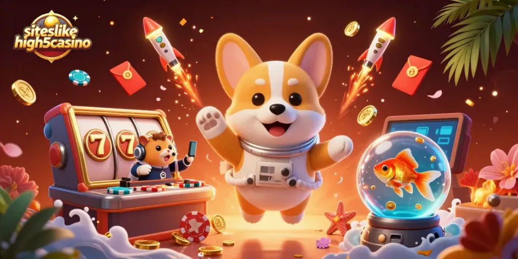 Explore exciting gameplay options at siteslikehigh5casino with vibrant 3D casino characters and elements.