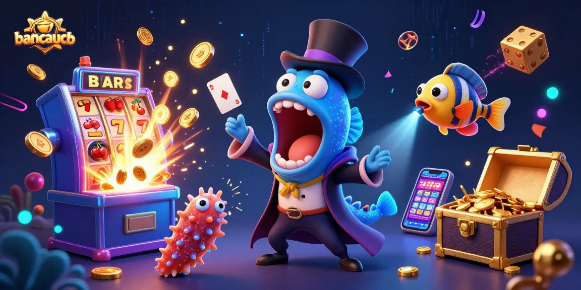 Catch big wins with bancaucb as deep-sea characters shine in a vibrant casino magic scene.