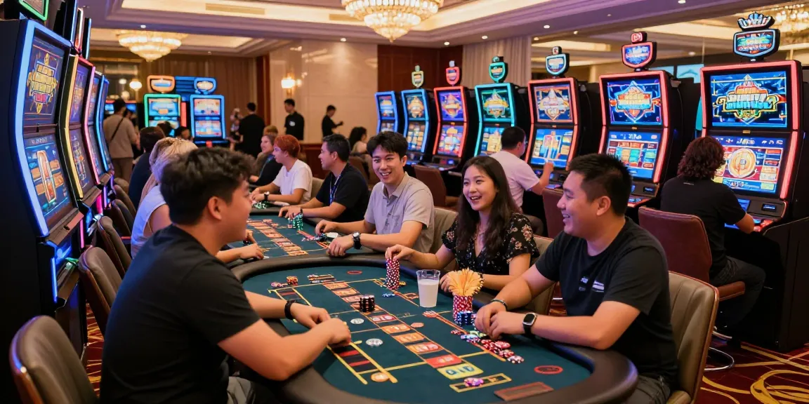 Pengalaman bermain slot mewah LUXURY777 dengan suasana kasino yang glamor dan ceria.