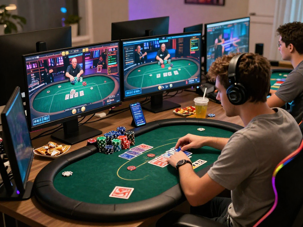 Poker88 online gaming experience with player engaged in dynamic poker game.