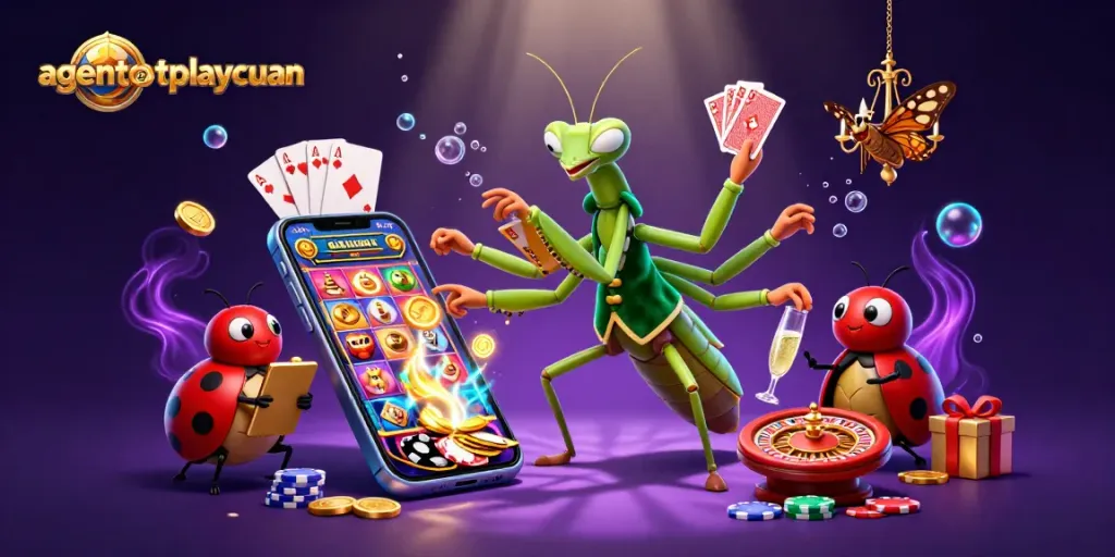 Engage with agentotoplaycuan's vibrant online casino experience featuring animated card games and a lively atmosphere.