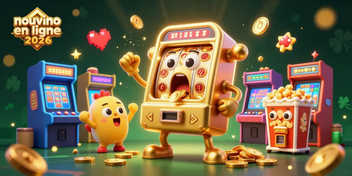Un illustratif de casino vibrant présentant le nouveau casino en ligne 2026 avec des machines à sous dynamiques.