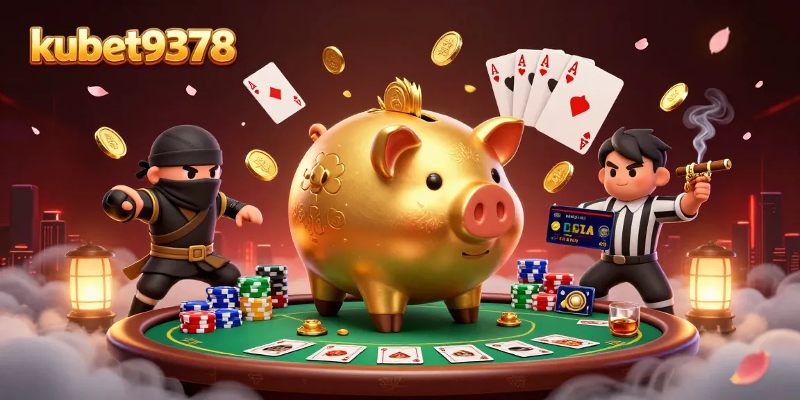 Engage in thrilling gameplay at kubet9378 with vibrant characters amidst a dynamic casino scene.