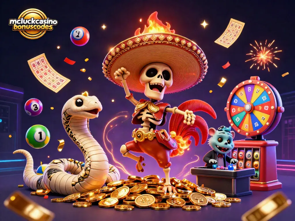 Engage in mcluckcasinobonuscodes fun with a vibrant, lively 3D casino scene showcasing action and excitement.
