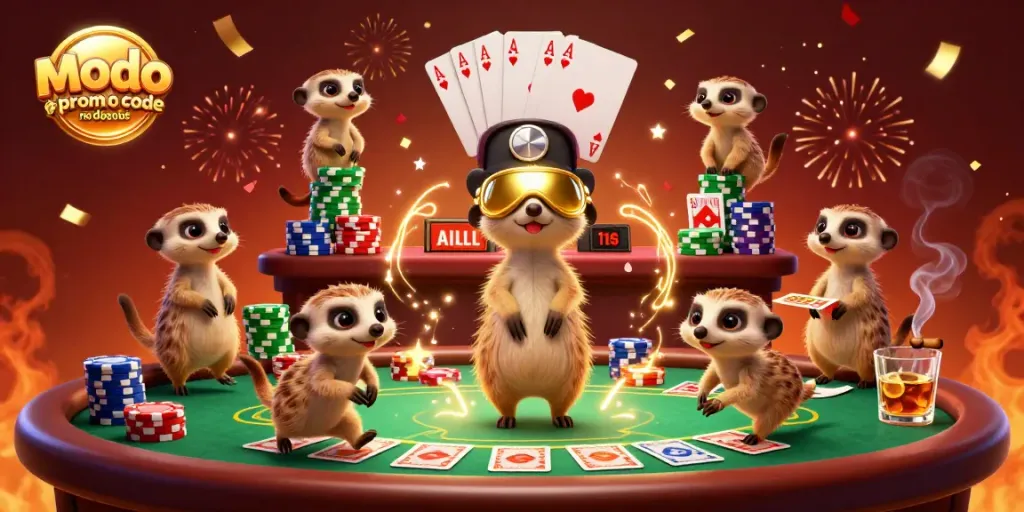 Experience the excitement of Modo promo code no deposit bonus with lively meerkat casino bustling with gameplay.