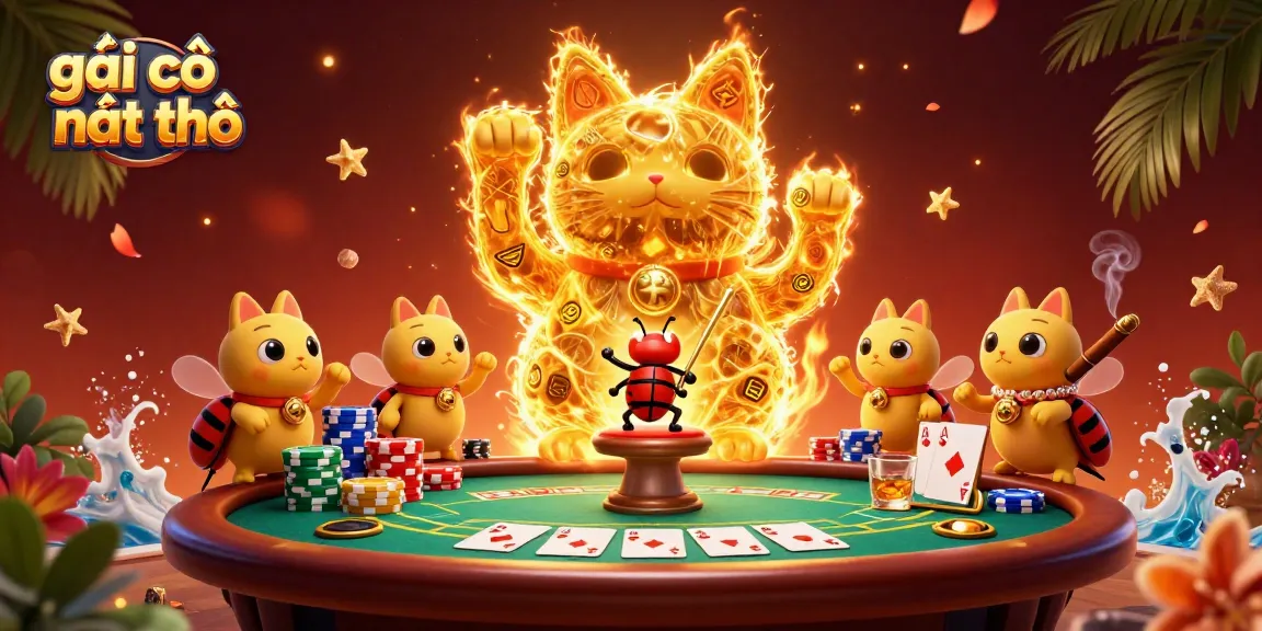 Experience the vibrant energy of gái gọi cần thơ with golden fireflies and poker excitement.