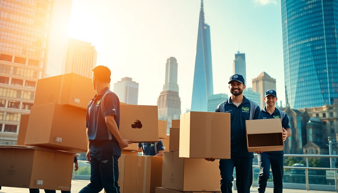 Efficient team providing Commercial Moving Services NYC with expert handling of office equipment.
