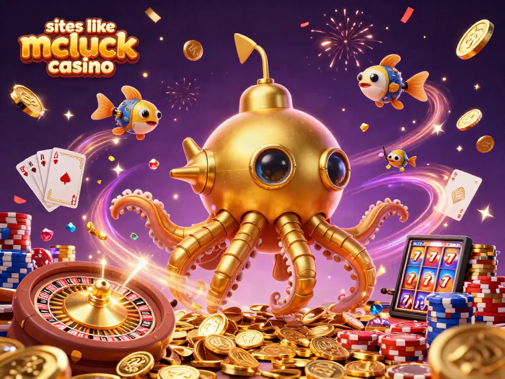 Engage in thrilling games at sites like mcluck casino with a vibrant and dynamic 3D illustration.