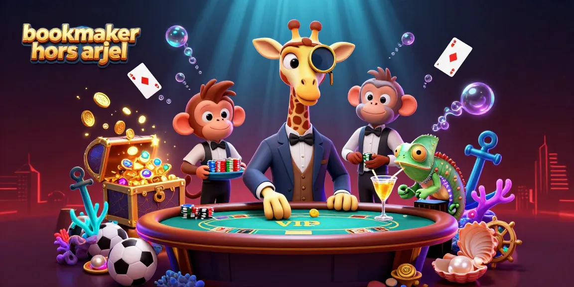 Vivez l'excitation du bookmaker hors arjel avec ce visuel captivant de jeux de paris sportifs.