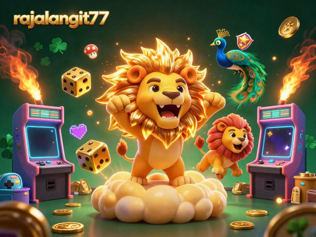 Jelajahi permainan mendebarkan di rajalangit77 dengan dunia ilustrasi kasino yang penuh warna.