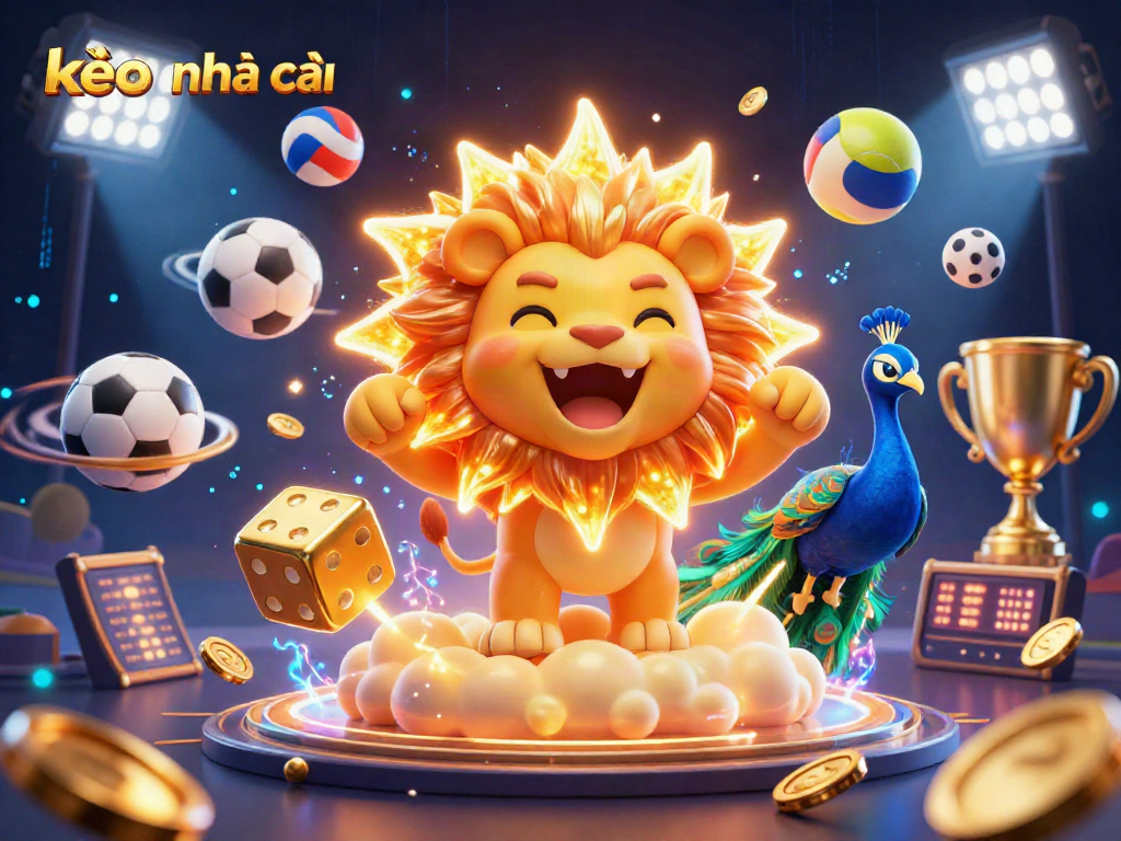 Experience kèo nhà cái with dynamic casino elements and vibrant energy in this captivating illustration.