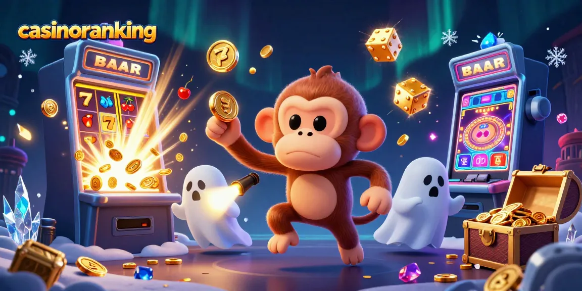 Experience the thrill of gambling at casinos with casinoranking's lively 3D illustration.