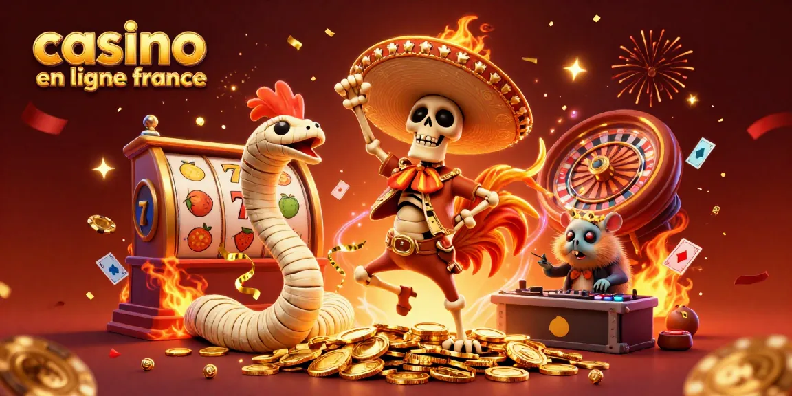 Vibrez avec les casinos en ligne en France, alors qu'un pollo en mariachi chante et danse sur des pièces d'or !