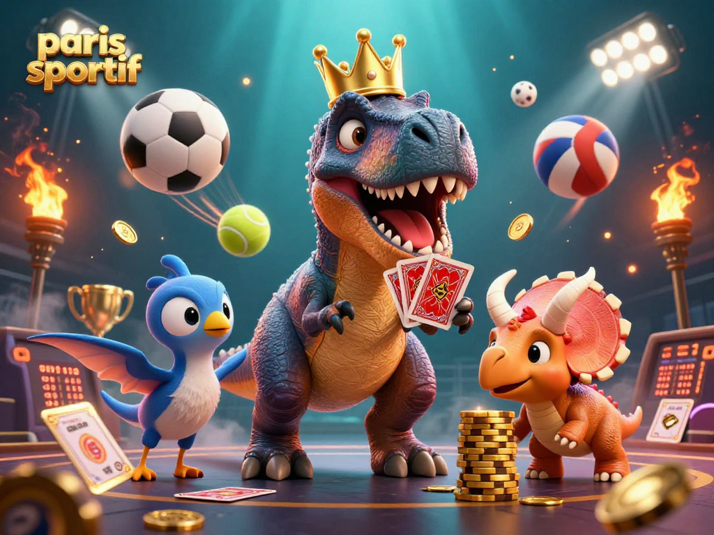 Placer des paris sportif et gagner avec des personnages dynamiques dans une scène captivante.
