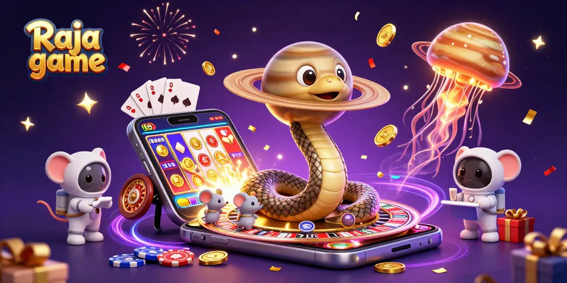 Players engage with Raja game as they bet on a cosmic roulette with dynamic slot displays and prizes.