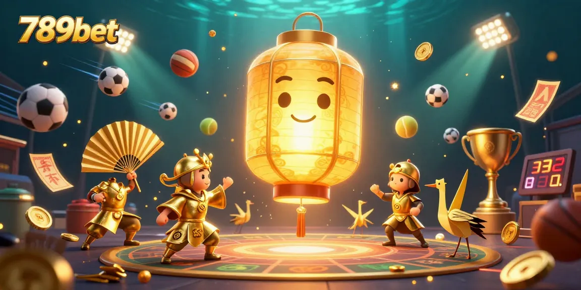 Bet on 789bet with an exhilarating scene showcasing vibrant casino elements and sports action.