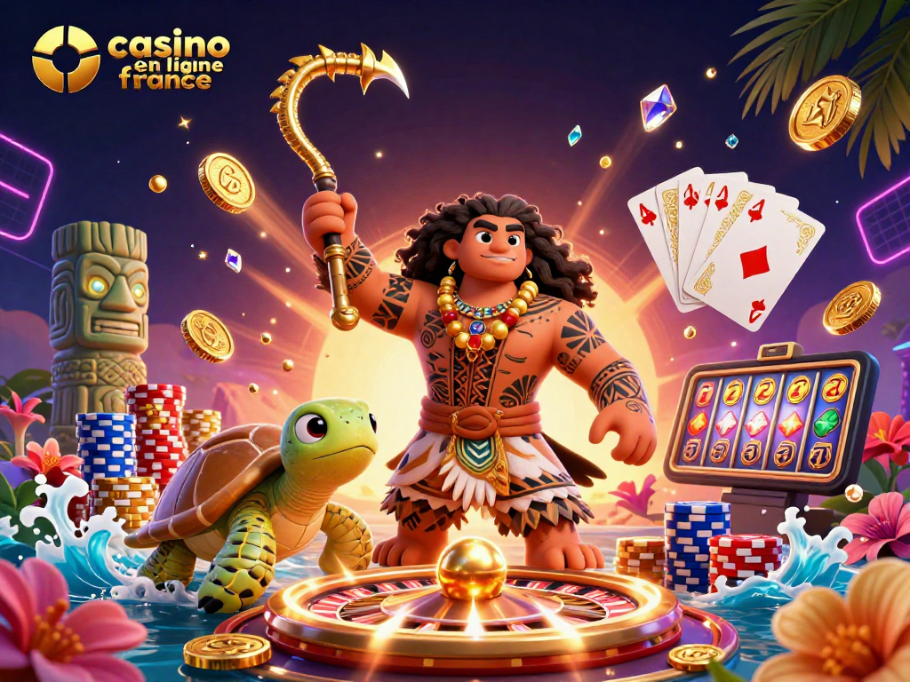Illuminez votre expérience de jeu sur le casino en ligne France avec des personnages 3D, des pièces d'or et des jeux captivants.