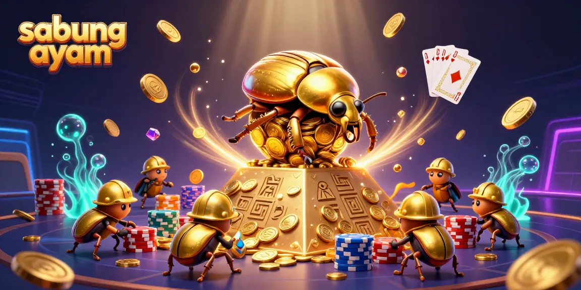 Experience sabung ayam excitement in a richly detailed 3D illustration of a cockfighting arena.