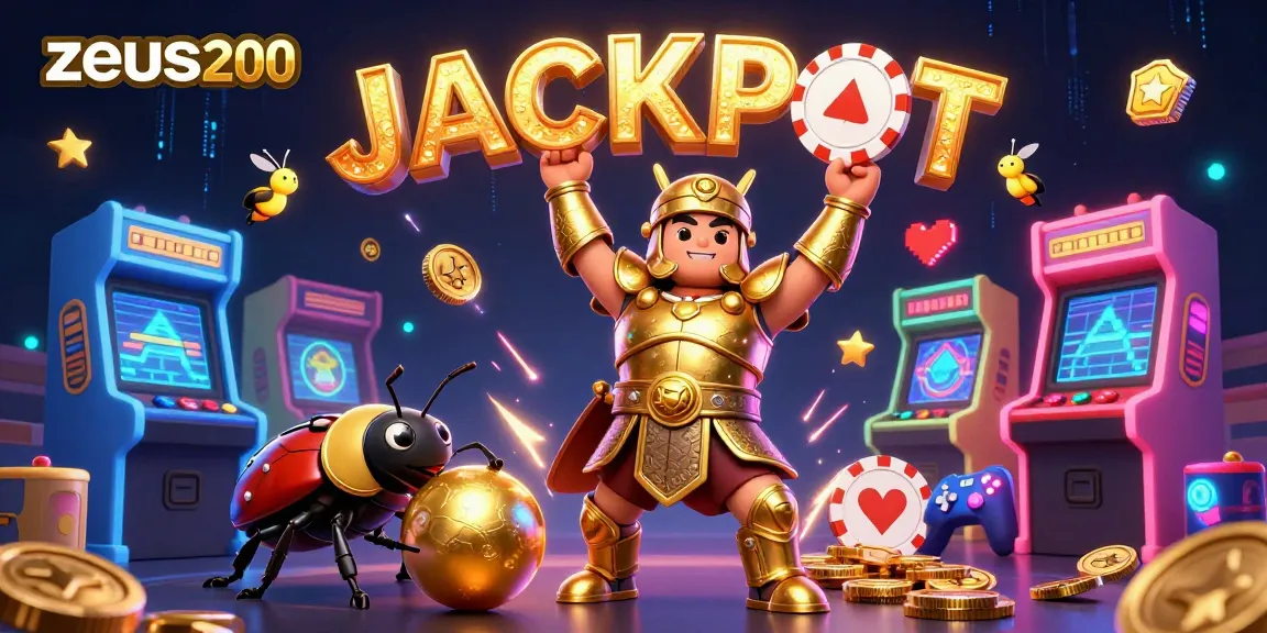 zeus200 menarik perhatian pemain dengan gambar ponten keberuntungan dan simbol jackpot