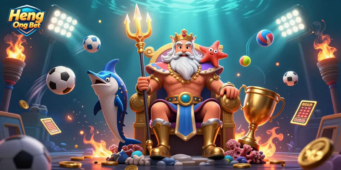 Bettors experience exciting gameplay with Heng Ong Bet featuring sea king Neptune and sports dynamics.