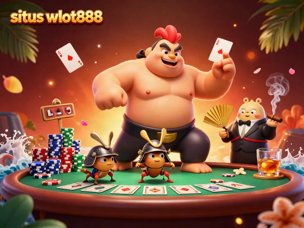 Menangkan permainan di situs wslot888 dengan ilustrasi karakter unik dan permainan poker yang mendebarkan.
